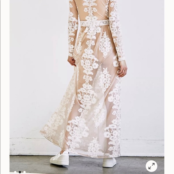For Love or Lemons Temecula sheer net maxi dress. - Picture 2 of 4